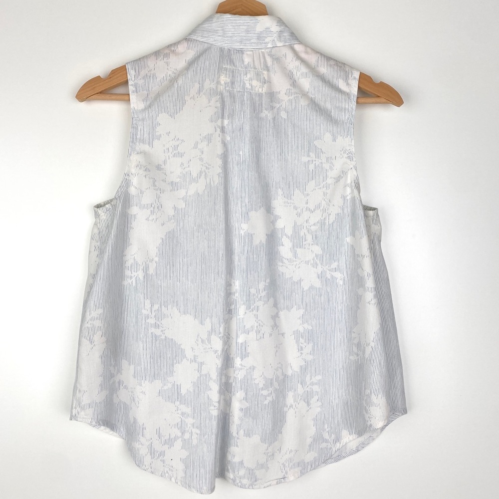 Rag And Bone Kahuna Print Button-Up Tank - image 5